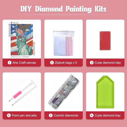 مجموعات اللوحات الماس Ghkud Flowers للكبار ، DIY 5D Book Diamond Painting ، Full Drill Diamond Art Rather Pictures Picture Perfect for Groure و Home Wall Decor in Kuwait
