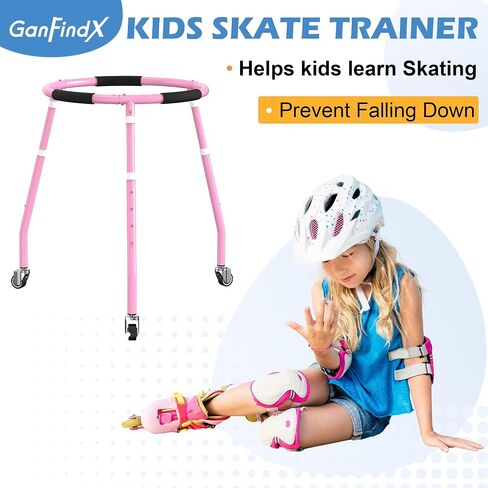 GanFindX Skater Aid for Kids Roller Skating, Roller Skate Trainer for Kids Toddler Adjustable Height Outdoor Training Walker in Saudi Arabia