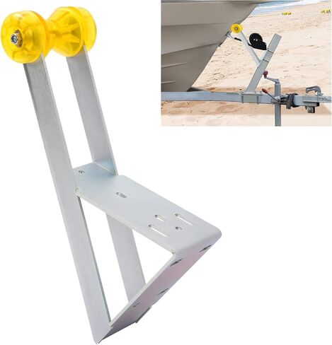 Winch Stand Compatible with Universal Boat Parts W/Roller Fit for 2" and 3" Winch Posts Galvanized Steel Rubber in Saudi Arabia