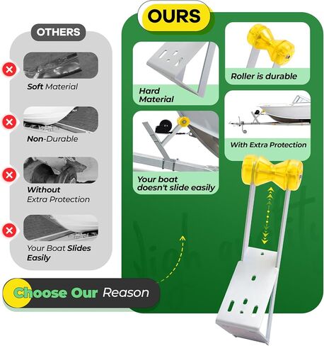 Winch Stand Compatible with Universal Boat Parts W/Roller Fit for 2" and 3" Winch Posts Galvanized Steel Rubber in Saudi Arabia