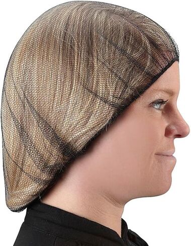 FRONTLINE Hair Nets 100 Pack Premium Invisible Nylon Mesh Hair Cover for Food Service Workers Disposable Cap Elastic Hairnet in Saudi Arabia