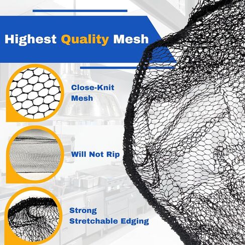 FRONTLINE Hair Nets 100 Pack Premium Invisible Nylon Mesh Hair Cover for Food Service Workers Disposable Cap Elastic Hairnet in Saudi Arabia