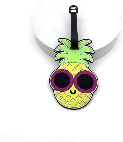 Cute Silicone Banana Luggage Tag Fun Unique Travel Suitcase Bag Identifiers Baggage Tag Personalized Label for Cruise Airport in Saudi Arabia