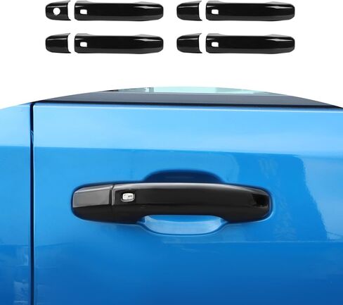 RT-TCZ لـ Silverado Door Cover Cover Trim ، إكسسوارات خارجية سوداء متوافقة مع Chevy Tahoe 2021 Up Suburban 2020 Up Silverado 2019 Up for GMC Yukon 2021 Up Sierra 2019 up in Saudi Arabia