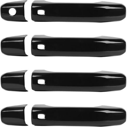 RT-TCZ لـ Silverado Door Cover Cover Trim ، إكسسوارات خارجية سوداء متوافقة مع Chevy Tahoe 2021 Up Suburban 2020 Up Silverado 2019 Up for GMC Yukon 2021 Up Sierra 2019 up in Saudi Arabia
