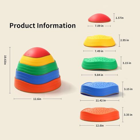 Fanboxk Stepping Stones for Kids,Non-Slip Toddler Sensory Toy in Kuwait