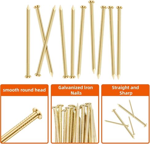 2 Inch Black Hardware nails, round head nail, Small nail, Nail hanging poster, Pictures nail, Wood nail, 200 PCS in Saudi Arabia
