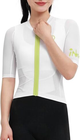 inbike Women's Cycling Jersey ، قمصان الدراجة الكاملة للدراجات القابلة للتنفس قمم ركوب الدراجات التنفس القابلة للتنفس مع 3 جيوب in Kuwait