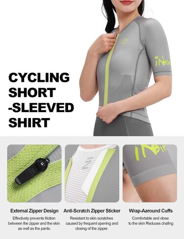 inbike Women's Cycling Jersey ، قمصان الدراجة الكاملة للدراجات القابلة للتنفس قمم ركوب الدراجات التنفس القابلة للتنفس مع 3 جيوب in Saudi Arabia