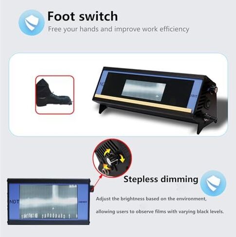 High Luminance Portable Industrial X-Ray Film Viewer, 90000Cd/m² LED Viewer for NDT Radiography & Inspection, Large Screen, Durable & Lightweight Design in Saudi Arabia