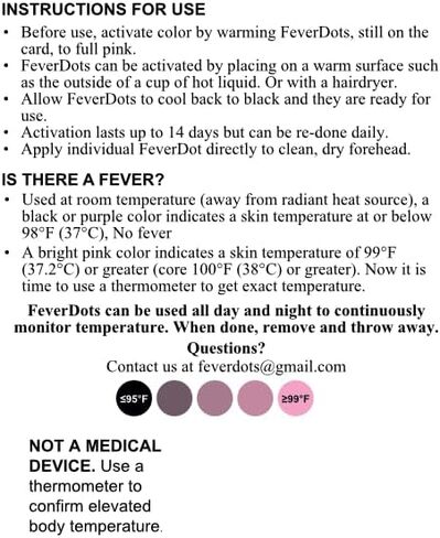Fever Alert Stickers in Shapes and Hearts (Variety Shapes, 16 Count) in Kuwait