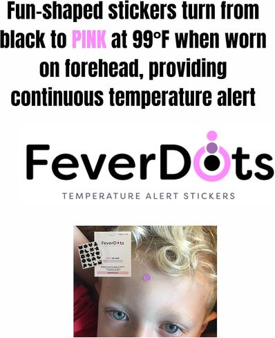 Fever Alert Stickers in Shapes and Hearts (Variety Shapes, 16 Count) in Kuwait