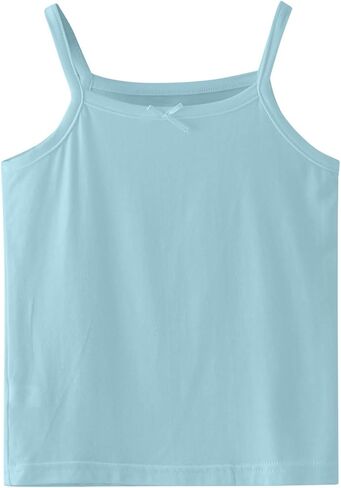Girls Basic Camisole Undershirts with Bowknot Toddlers' Tank Tops Soft Cotton Spaghetti Strap Baby Boy Clothing Set in Kuwait