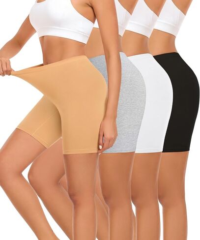 2 Pack Womens Cotton Boyshorts Panties Boxer Shorts Anti Chafing Underwear Soft Breathable Shorts for Women in Saudi Arabia
