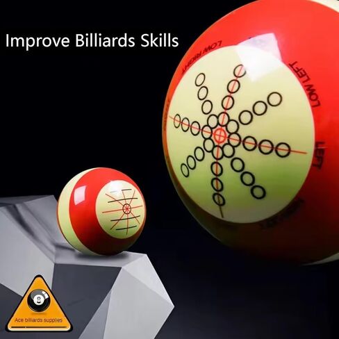 16 Pcs Pool Balls Billiard Set, 2-1/4" Cue Ball with Black Pu Case Billiard Table Accessory, 2 Ball Bag 8 Pool Table Marker Dots Billiard Balls Set in Saudi Arabia