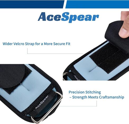 AceSpear Ankle Weights Sets for Men Women Kids 1lb 2lb 3lb 4lb 5lb Leg Weights Arm Wrist Weights Gym for Foot Exercise Training Workout Walking Jogging Yoga in Kuwait