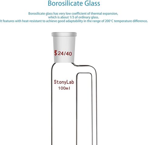stonylab Bundle 2 Items: Pressure Equalizing Funnel and Hex Head Hollow Stopper in Saudi Arabia