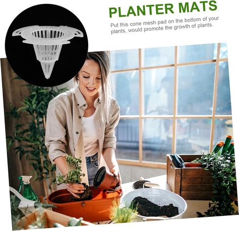 Heallily 20pcs planter Hole Mesh Pads Netting Dripting Netting for Flowerpots خفيفة الوزن منع فقدان التربة وتحسين تدفق الهواء للبستنة الداخلية والخارجية in Saudi Arabia