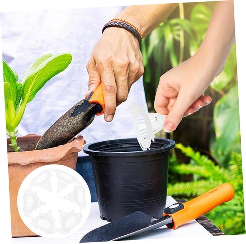 Heallily 20pcs planter Hole Mesh Pads Netting Dripting Netting for Flowerpots خفيفة الوزن منع فقدان التربة وتحسين تدفق الهواء للبستنة الداخلية والخارجية in Saudi Arabia