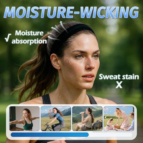 أوتروب الأسود المخملية المبطنة المبطنة للنساء ، وعصابة رأس بسيطة ناعمة للبنات والمراهقين ، لا أسنان لا أسنان إكسسوارات الشعر السميكة in Kuwait