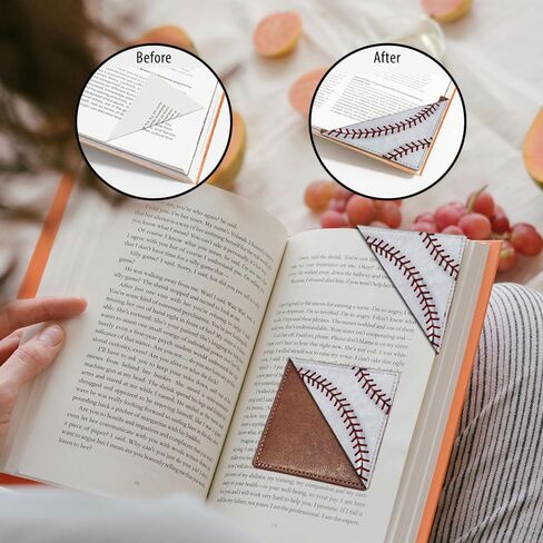 WIRESTER Set of 2 Brown Leather Bookmarks Corner Page Book Marks for Students, Reader, Teachers, Book Lovers - Red Cardinal Bird in Spring, Birds in Winter in Saudi Arabia