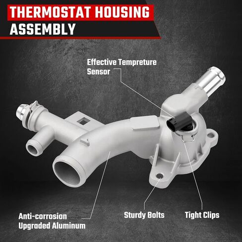 5R3Z8592BA Aluminum Thermostat Housing Assembly Fit for Ford Mustang 4.0L 2005-2010 Replaces 5R3Z-8592-BA in Saudi Arabia