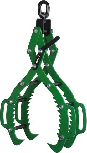 Log Lifting Tongs, Log Grapple Hook with Handle, Upgraded Timber Claw Hooks as Handling Tools for Dragging and Lifting Logs Used as Tractor, ATVs and Trucks Accessories (4 Claws - 32‘’) in Saudi Arabia