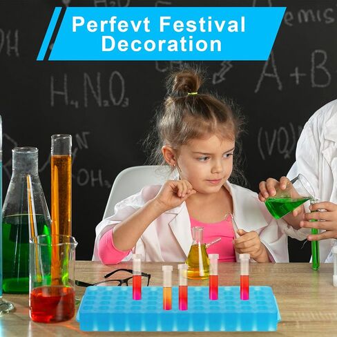 6 Pcs Polypropylene Microcentrifuge Tube Rack, Double Panel 60-Well Centrifuge Test Tube Holder for Chemistry Laboratory - 6 Colors in Saudi Arabia