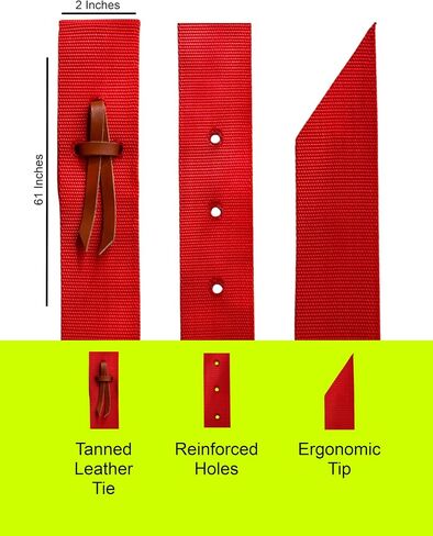 Nylon Girth Whip Strap Heavy Duty Strap لتوصيل المقاس بالسرج - لركوب الخيل الغربي وركوب الخيل ، حزام التعادل ، Latigo للسرج الغربي. in Kuwait