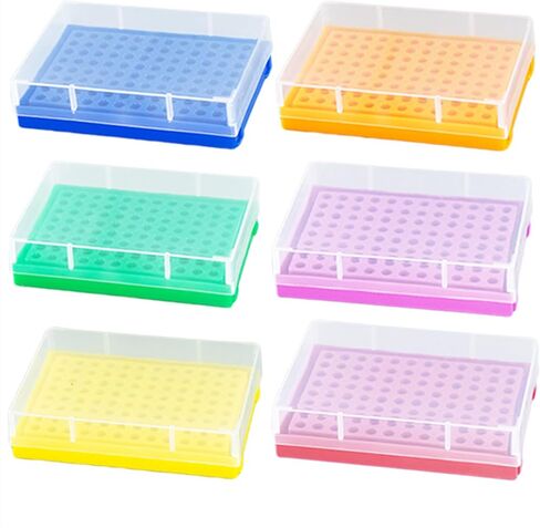 96 Well PCR Tube Rack with Lid ，for PCR Plates and 0.2 ml PCR Tubes, 8 x 12 Array (96 Holes-6Pcs) in Kuwait