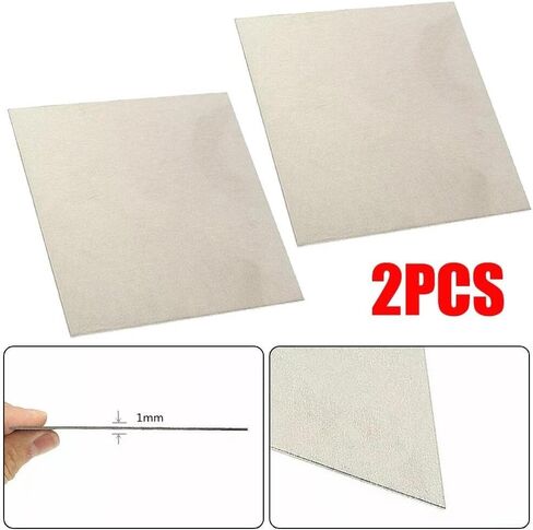 Pure Nickel Sheet Metal 100x100mm 1mm Thick High Purity Ni Plate for Electroplating Anode Element Industrial Applications 2 Pack in Kuwait