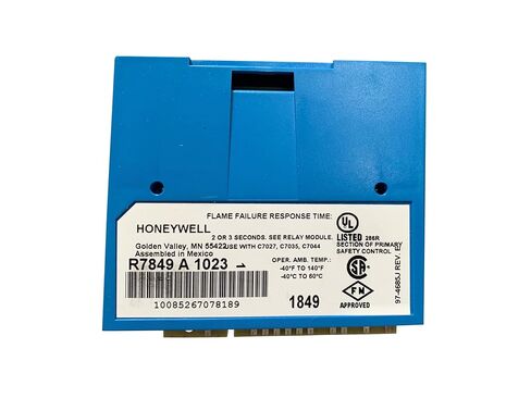 Honeywell R7849A1023 ALTRAVIOLet Flame Amplifier. 2/3 ثانية FFRT. المقابس في وحدات ترحيل سلسلة R7800 in Saudi Arabia