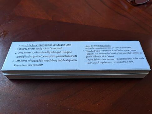 Plugger/Contenser ، Marquette ، مقبض مستدير أداة ملء الأسنان ، 1 مم/1.4 مم ، 0/1 ، سلس 1/PK ، 725 in Kuwait