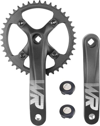 WEEROCK Mountain Bike Crankset Aluminium Alloy 1 Piece/Single 42T Charing Crank Set with 170mm Arm 104 BCD, Compatible with Single Speed Bicycle and 6/7/8/9/10/11 Speeds MTB Bike in Saudi Arabia