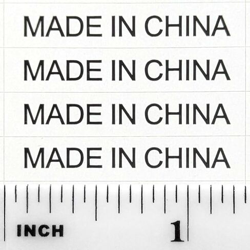 1,200+ Golden Foil Made in China Stickers No-Border Shiny Oval Kiss Cut Self Adhesive Labels by IntelGifts. Show Country of Origin on China Imported Products in Saudi Arabia