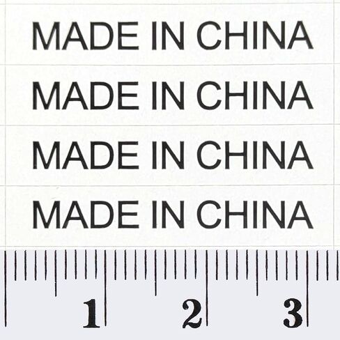 1,200+ Golden Foil Made in China Stickers No-Border Shiny Oval Kiss Cut Self Adhesive Labels by IntelGifts. Show Country of Origin on China Imported Products in Saudi Arabia