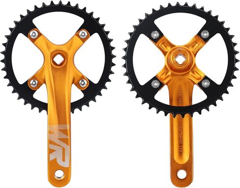 WEEROCK Mountain Bike Crankset Aluminium Alloy 1 Piece/Single 42T Charing Crank Set with 170mm Arm 104 BCD, Compatible with Single Speed Bicycle and 6/7/8/9/10/11 Speeds MTB Bike in Saudi Arabia
