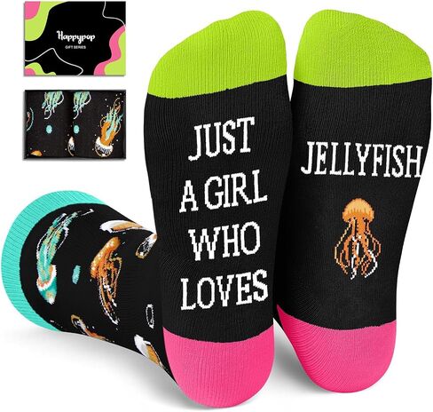 HAPPYPOP Shark Gifts for Women & Girls - Crazy Shark Socks, Ocean Gifts for Teens in Saudi Arabia