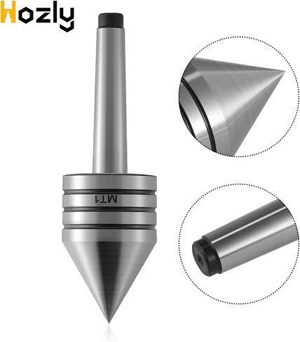 MT1 Heavy Duty Live Tailstock Center - Precision Hardened Morse Taper #1 Lathe Tailstock Center for Metal Wood Turning, Milling, Drilling - CNC Compatible in Saudi Arabia