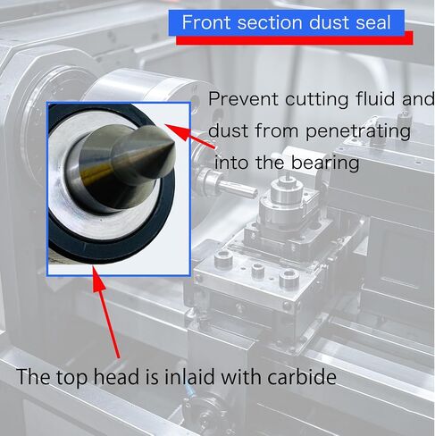 MT3 Live Center Medium Duty Long Nose 60° Triple Bearing Accuracy 0.000197" Morse Taper 3MT Lathe CNC Tool for Lathe Tailstock Machine (MT3) in Saudi Arabia