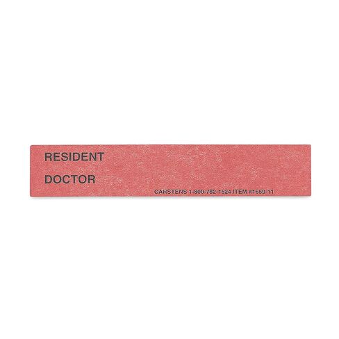 Carstens - White Resident/Doctor Preprinted ID Cards for 1.5 – 4" Ring Binder Spines - Pack of 100 (1659-01) - Ideal Medical Record Labels for 3 Ring Binders in Saudi Arabia