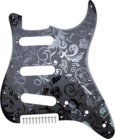 Stainless Steel Guitar Pick guard 11 holes SSS Single Coil Mounting Screws Metal Electric Guitar Pickguard Compatible with Stratocaster Strat ST Style Guitar Replacement Parts(Gold) in Kuwait