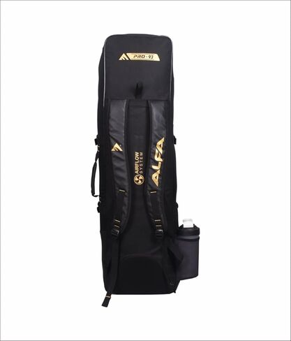 A L F A Pro 93 Hockey Kit Bag | أسود | كبير | مقصورات منظمة | مبطن ومريح | بوليستر مقاوم للماء | للجنسين | مثالي للإكسسوارات والمعدات in Saudi Arabia