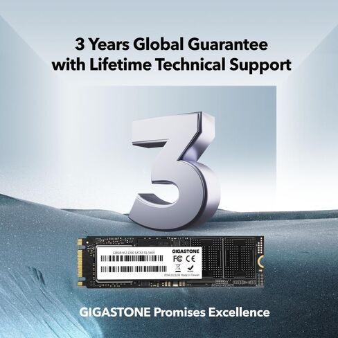 Gigastone M.2 SSD 500GB PCIe 3.0 NVMe SSD Internal Gaming Solid State Hard Drive Turbo Speed Heatsink Cooling Heat Dissipation PC Laptop Storage for Gamers Video Editing Creators up to 2,100MB/s in Saudi Arabia