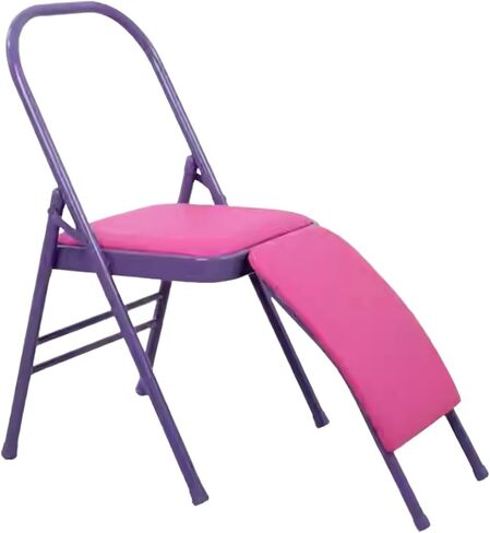 Yoga Chair,Foldable Pilates Chair,Easy to Carry and Store,with Waist Support Beauty Light Life,for Indoor Outdoor Yoga Studios(Color1) in Saudi Arabia