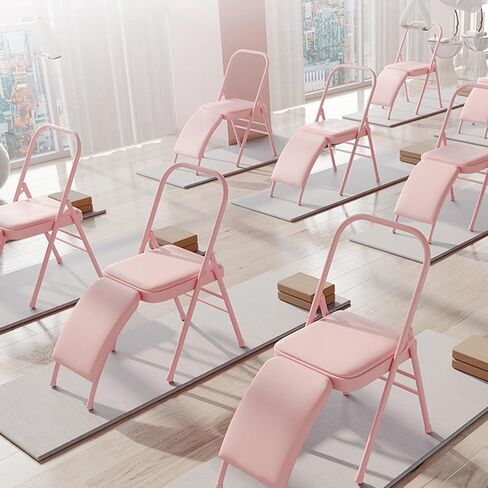 Yoga Chair，Thickened Folding Pilates Inverted,Rounded Corners,for Indoor and Outdoor Studios(Color2) in Kuwait