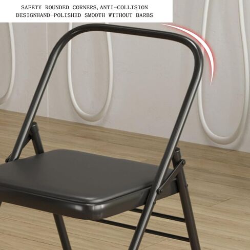 Yoga Chair,Three-Beam Thickened Yoga Chair,Metal Frame Bears 400 Lbs,for Home Office Dining Indoor Outdoor in Saudi Arabia