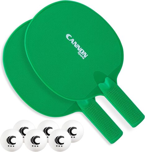 Cannon Sports Unbreakable Table Tennis Paddle Set - 2 Rackets with 6 Pack of 3-Star Table Tennis Balls – Portable Set for 2 Players in Saudi Arabia