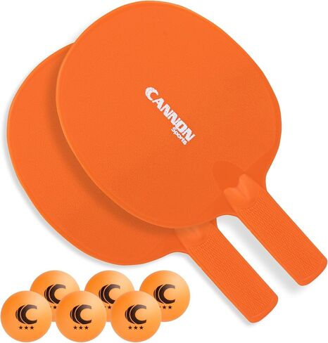 Cannon Sports Unbreakable Table Tennis Paddle Set - 2 Rackets with 6 Pack of 3-Star Table Tennis Balls – Portable Set for 2 Players in Saudi Arabia