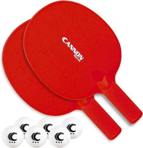 Cannon Sports Unbreakable Table Tennis Paddle Set - 2 Rackets with 6 Pack of 3-Star Table Tennis Balls – Portable Set for 2 Players in Saudi Arabia